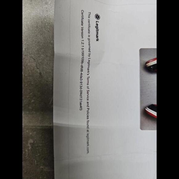 NIKE AIR JORDAN 1 MID ‘BANNED’ RED MEN’S SIZE 10 With COA Legitmark - Picture 12 of 15